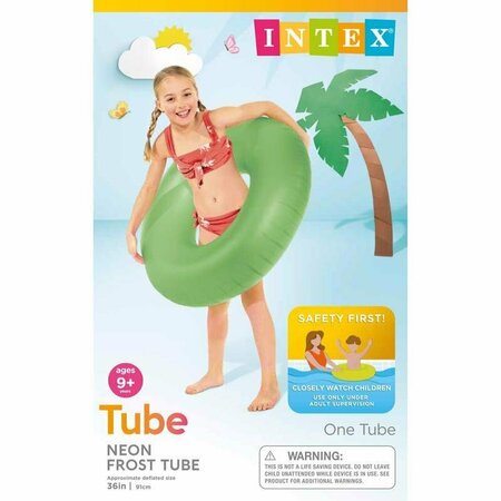 INTEX Assorted Vinyl Inflatable Neon Frost Pool Float Tube 59262EP